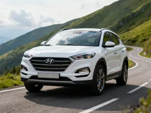 Czerwony SUV MG ZS zaparkowany na miejskiej ulicy, podkreślający stylistykę przodu, reflektory i grill modelu