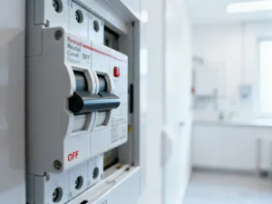 Tarcza hamulcowa z widocznymi śladami zużycia klocków i rdzą na krawędziach, ukazująca konieczność kontroli układu.